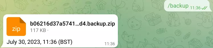 TGmembership Bot - Backup Archive File