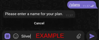 Subscription Plan Name Entry