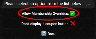 Button for Allow Membership Overwrites in TGmembership settings