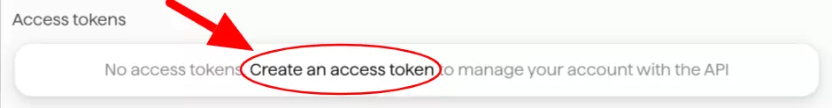 GoCardless Access Tokens Section