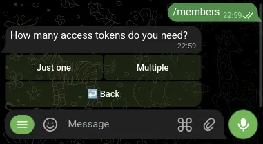 Create one or many access tokens